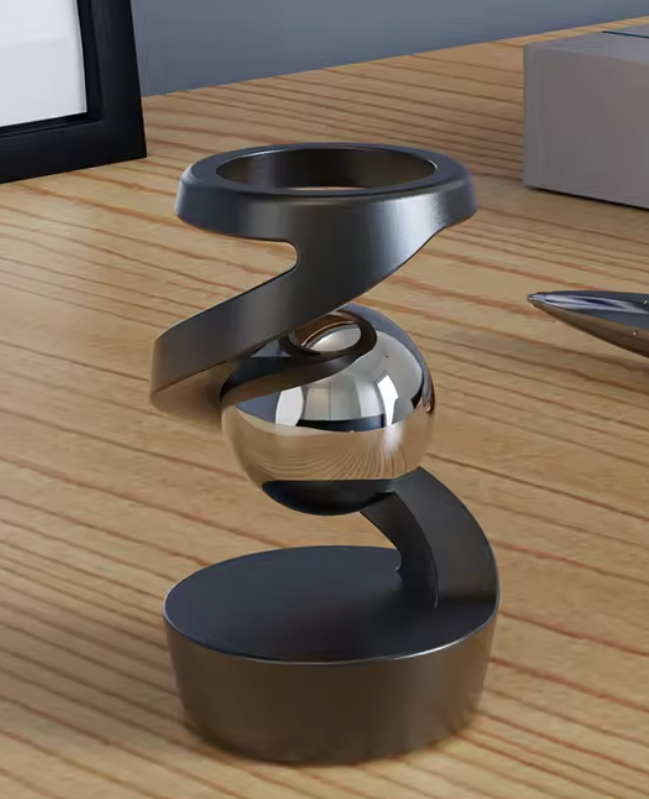 Adult Desktop Stress Relief Toy Aluminum Alloy Decompression Hypnosis Rotary Gyro Fingertip Kinetic levitating Spinner